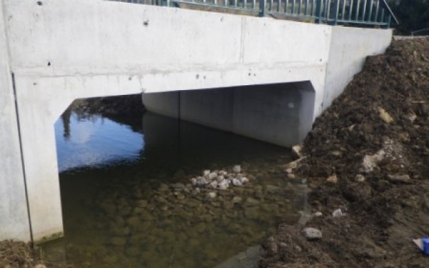 Ponceau remplacé en béton armé