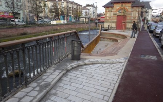 travaux terminés, vu sur les gradins