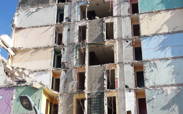 D&eacute;molition en cours