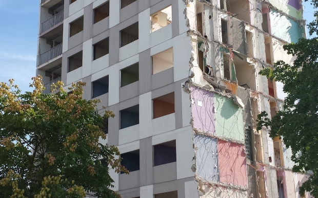 D&eacute;molition en cours